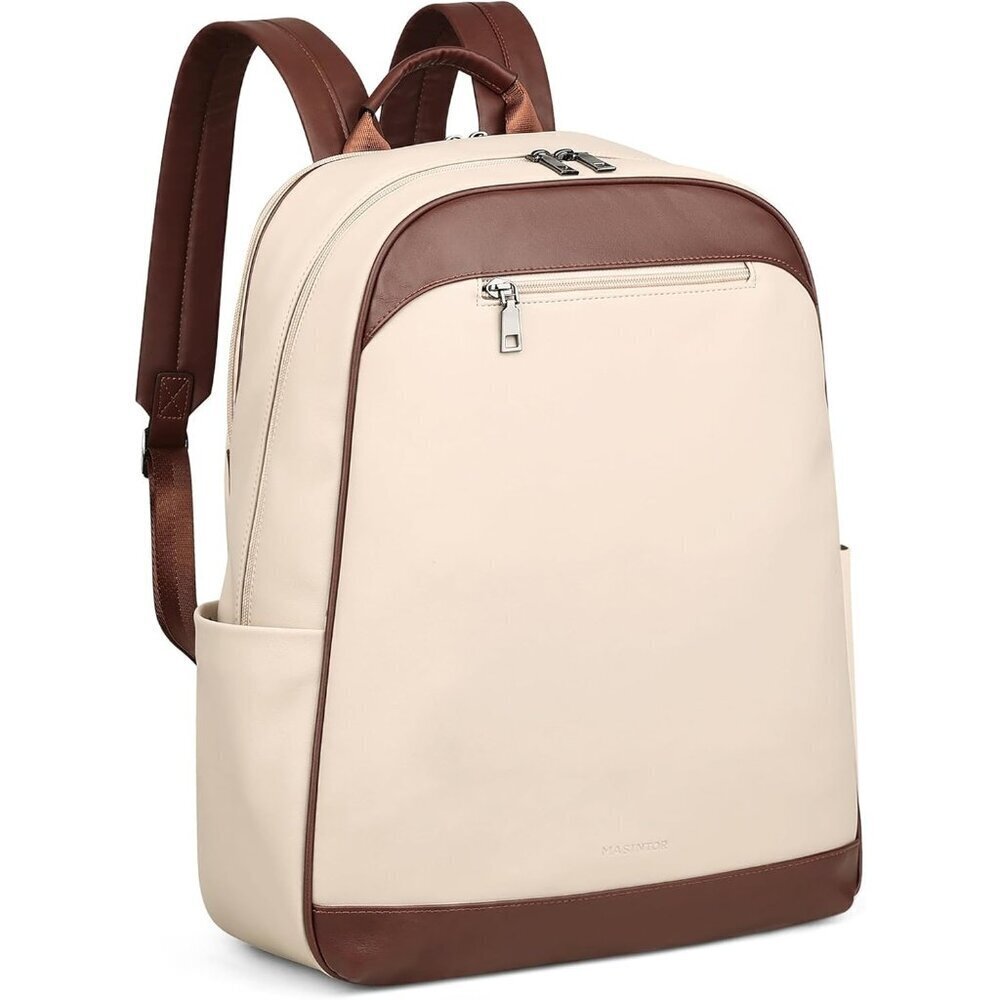 Leather Laptop Backpack Purse For Women, Designer Travel And Work Bag Laptop